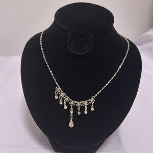 Earrings and necklace